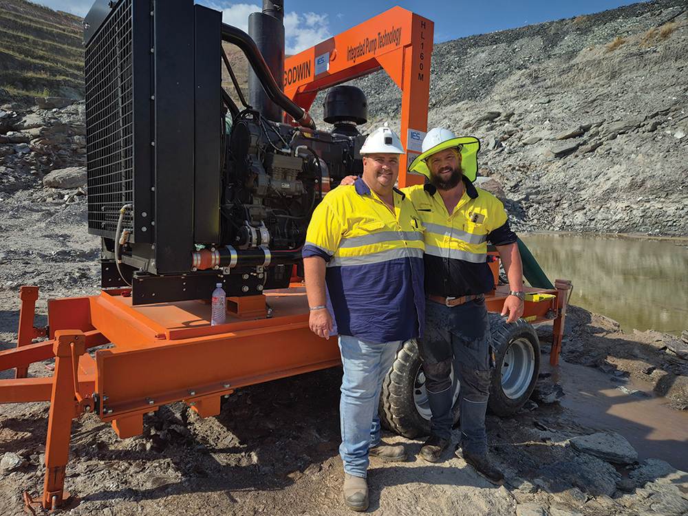 Godwin HL160 Dri-Prime pumps from Integrated Pump Technology are keeping dewatering operations running smoothly at a Zambian gemstone mine, even during the rainy season.