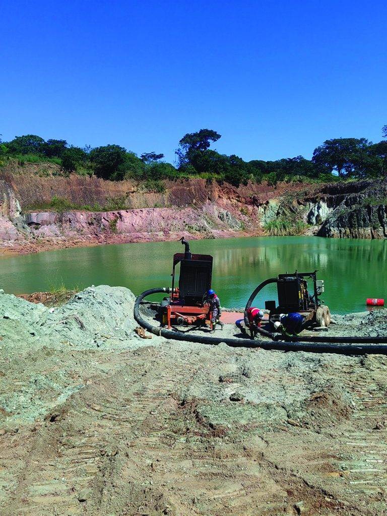 Selected with future pit deepening in mind, the Godwin HL160 pumps are capable of handling increasing discharge heads over the next few years.