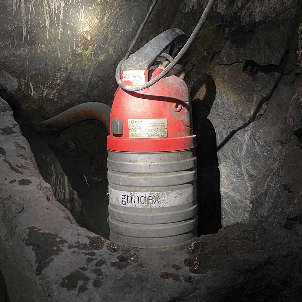 Grindex submersible pumps from Integrated Pump Technology keep underground mines dry and productive.